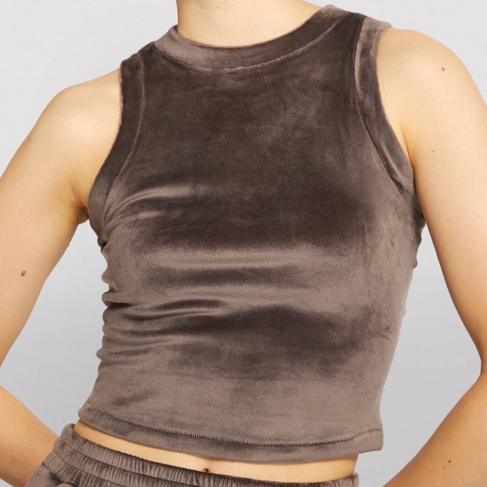 SKIMS Velour Crew Neck Tank Top